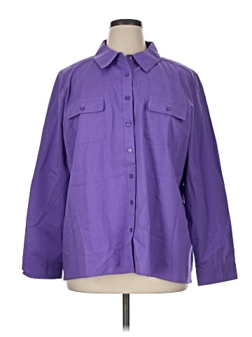 D&Co. 3/4 Sleeve Button-Down Shirt (view 1)