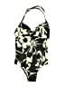 Splash Print Black One Piece Swimsuit Size S - photo 1