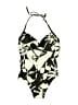 Splash Print Black One Piece Swimsuit Size S - photo 2