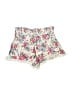 Hot Kiss 100% Rayon Floral Ivory Pink Shorts Size XL - photo 2