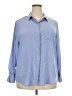 Nine West 100% Polyester Blue 3/4 Sleeve Blouse Size XXL Petite - photo 1