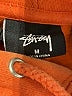 Stussy 100% Cotton Orange Pullover Hoodie Size M - photo 7