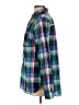 Old Navy 100% Cotton Plaid Blue Teal Long Sleeve Button-Down Shirt Size L - photo 5