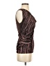 Classiques Entier Brown Sleeveless Silk Top Size XS - photo 4