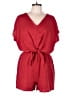 First Love 100% Polyester Solid Red Romper Size L - photo 1