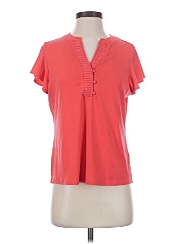 Adrianna Papell Short Sleeve Blouse (view 1)