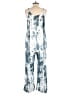 Coco + Carmen 100% Polyester Tie-dye Teal Jumpsuit Size S - photo 2