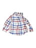 Baby Boden 100% Cotton Plaid Blue Long Sleeve Button-Down Shirt Size 0-3 mo - photo 2
