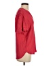 Well Worn 100% Viscose Red Short Sleeve Blouse Size S - photo 4