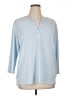 Banana Republic Blue 3/4 Sleeve Blouse Size XL - photo 1