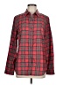 J. McLaughlin Plaid Red Long Sleeve Button-Down Shirt Size M - photo 1