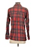 Topshop Plaid Red Long Sleeve Button-Down Shirt Size 2 - photo 2