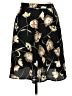 Fashion Bug 100% Polyester Print Black Casual Skirt Size 14 - 16 - photo 1
