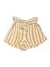 Angie 100% Rayon Stripes Yellow Shorts Size M - photo 1