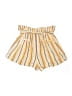 Angie 100% Rayon Stripes Yellow Shorts Size M - photo 2