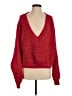 Free People Red Pullover Sweater Size S - photo 1