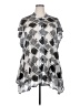 Christopher & Banks 100% Polyester Silver Poncho Size 2X - photo 1