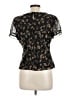 Talbots 100% Polyester Black Short Sleeve Blouse Size 12 - photo 2