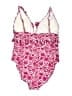 J.Crew Floral Pink One Piece Swimsuit Size 12 - photo 2