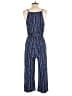 Kaileigh Chevron-herringbone Blue Jumpsuit Size S - photo 2