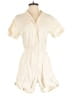 Saks Fifth Avenue 100% Linen Solid Ivory Romper Size S - photo 1