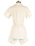 Saks Fifth Avenue 100% Linen Solid Ivory Romper Size S - photo 2