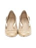 Via Spiga 100% Leather Gold Heels Size 8 1/2 - photo 2