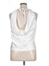 Olia 100% Polyester White Silver Sleeveless Blouse Size XL - photo 2