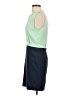 BCBGMAXAZRIA Color Block Teal Cocktail Dress Size 0 - photo 5