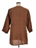 Flax 100% Linen Brown 3/4 Sleeve Button-Down Shirt Size 14 (L) - photo 2