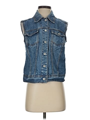 Liz Claiborne Denim Vest (view 1)