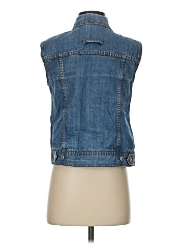 Liz Claiborne Denim Vest (view 2)