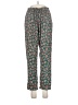 Cotélac 100% Polyester Floral Teal Casual Pants Size Lg (3) - photo 1