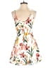 Hayden 100% Polyester Floral White Romper Size M - photo 1