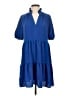 CeCe 100% Polyester Blue Casual Dress Size S - photo 1