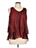 Bobeau Burgundy Sleeveless Blouse Size L - photo 1