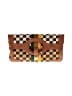 L.A.M.B. Checkered-gingham Brown Clutch One size - photo 1