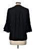 Jade 100% Polyester Black 3/4 Sleeve Blouse Size L - photo 2