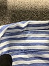 Unbranded Stripes Blue 3/4 Sleeve Button-Down Shirt Size M - photo 7