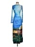 Assorted Brands Graphic Blue Cocktail Dress Size XS - photo 1
