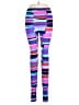 K-DEER Color Block Purple Leggings Size XL - photo 1