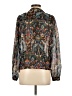 Sézane Black Blue Long Sleeve Blouse Size EU (FR) 36 / US 4 - photo 2