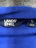 Lands' End 100% Polyester Blue Zip Up Hoodie Size XL - photo 7