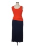 STAUD Color Block Orange Casual Dress Size XL - photo 1