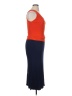 STAUD Color Block Orange Casual Dress Size XL - photo 4