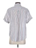 Madewell Stripes White Short Sleeve Button-Down Shirt Size XS - photo 2
