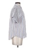 Madewell Stripes White Short Sleeve Button-Down Shirt Size XS - photo 4