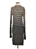 ATM Stripes Gray Casual Dress Size S - photo 1