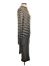 ATM Stripes Gray Casual Dress Size S - photo 4