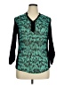AGB Teal 3/4 Sleeve Blouse Size XL - photo 1
